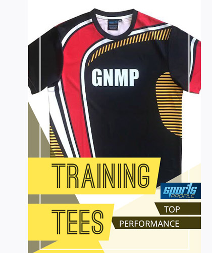 High performance Training Tees #AP380 with high performance sports fabric and clear, crisp print quality. These tees will have your team looking professional and confident in your school or club colours. Sponsors are excited by the reproduction of their logo's and sponsored tees will help you gain more financial support. We can help you with designs. For all the details please call Shelley Morris or Leigh Gazzard on FreeCall 1800 654 990
